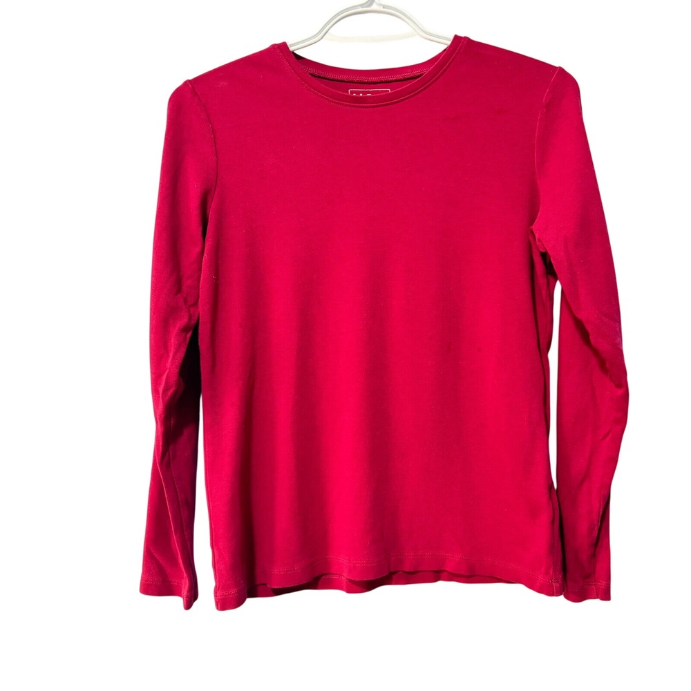 LL. Bean long sleeve red/burgundy XS cotton ladies
